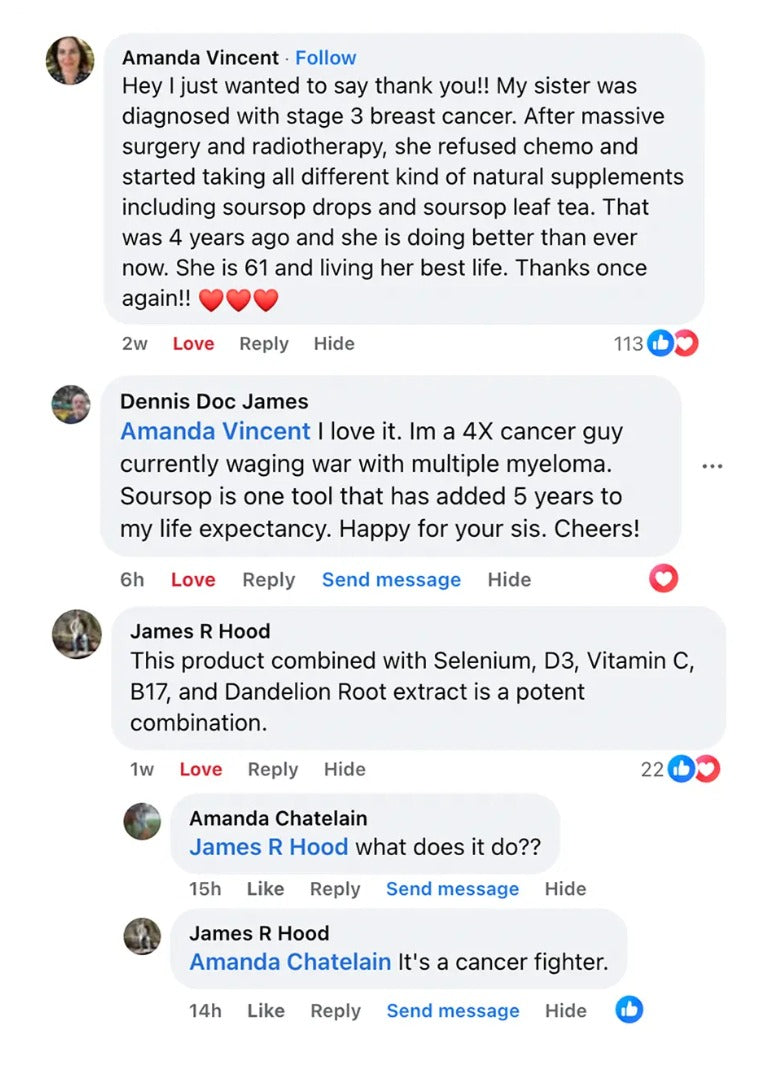 Seruvia 100% Organic 10-in-1 Soursop Extract Drops